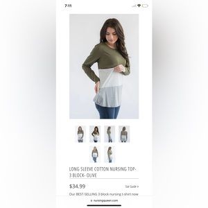 Long Sleeve Nursing Shirt
